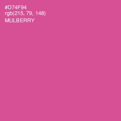 #D74F94 - Mulberry Color Image