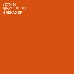 #D75110 - Grenadier Color Image