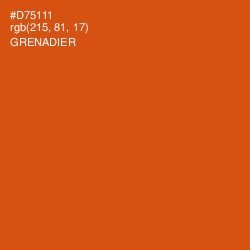 #D75111 - Grenadier Color Image