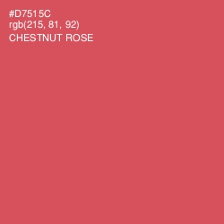 #D7515C - Chestnut Rose Color Image