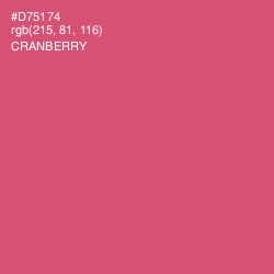 #D75174 - Cranberry Color Image