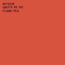 #D7533E - Flame Pea Color Image