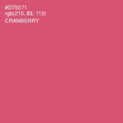 #D75371 - Cranberry Color Image