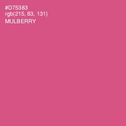 #D75383 - Mulberry Color Image