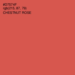 #D7574F - Chestnut Rose Color Image