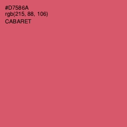 #D7586A - Cabaret Color Image