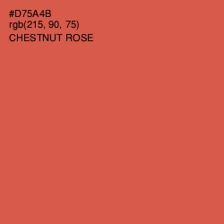 #D75A4B - Chestnut Rose Color Image