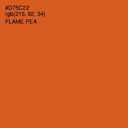 #D75C22 - Flame Pea Color Image