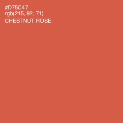 #D75C47 - Chestnut Rose Color Image