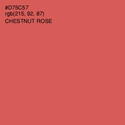 #D75C57 - Chestnut Rose Color Image