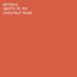 #D75D45 - Chestnut Rose Color Image