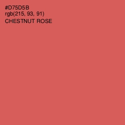 #D75D5B - Chestnut Rose Color Image