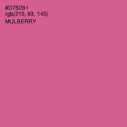 #D75D91 - Mulberry Color Image
