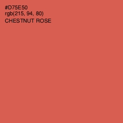 #D75E50 - Chestnut Rose Color Image