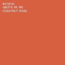 #D75F42 - Chestnut Rose Color Image