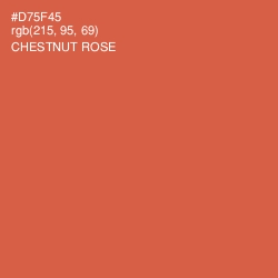 #D75F45 - Chestnut Rose Color Image