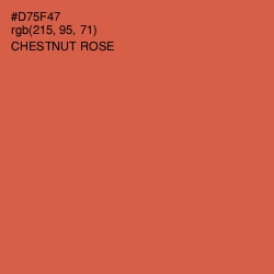 #D75F47 - Chestnut Rose Color Image