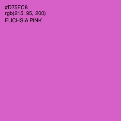 #D75FC8 - Fuchsia Pink Color Image