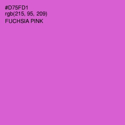 #D75FD1 - Fuchsia Pink Color Image