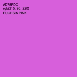 #D75FDC - Fuchsia Pink Color Image