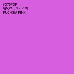 #D75FDF - Fuchsia Pink Color Image