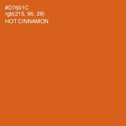 #D7601C - Hot Cinnamon Color Image