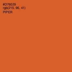 #D76029 - Piper Color Image