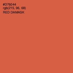 #D76044 - Red Damask Color Image