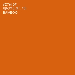 #D7610F - Bamboo Color Image