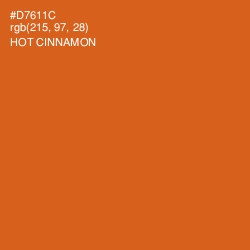 #D7611C - Hot Cinnamon Color Image