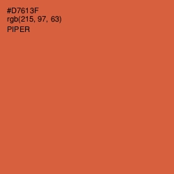 #D7613F - Piper Color Image
