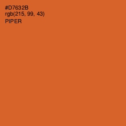 #D7632B - Piper Color Image
