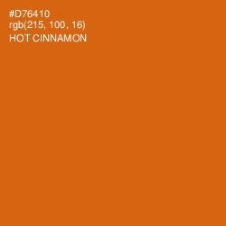 #D76410 - Hot Cinnamon Color Image