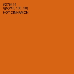 #D76414 - Hot Cinnamon Color Image