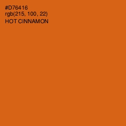 #D76416 - Hot Cinnamon Color Image