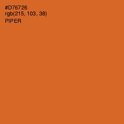 #D76726 - Piper Color Image
