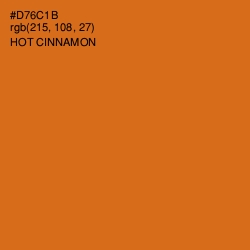 #D76C1B - Hot Cinnamon Color Image