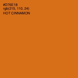 #D76E18 - Hot Cinnamon Color Image