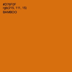 #D76F0F - Bamboo Color Image