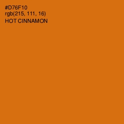 #D76F10 - Hot Cinnamon Color Image