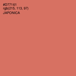 #D77161 - Japonica Color Image