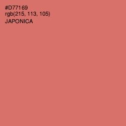 #D77169 - Japonica Color Image