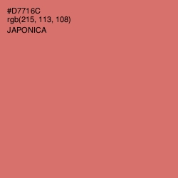 #D7716C - Japonica Color Image