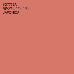 #D7776A - Japonica Color Image