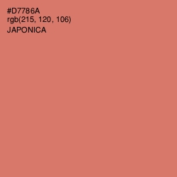 #D7786A - Japonica Color Image