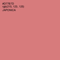 #D77B7D - Japonica Color Image