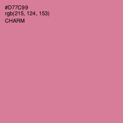 #D77C99 - Charm Color Image