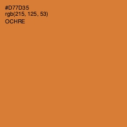 #D77D35 - Ochre Color Image