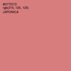 #D77D7D - Japonica Color Image