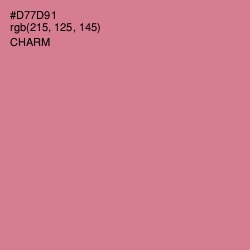 #D77D91 - Charm Color Image